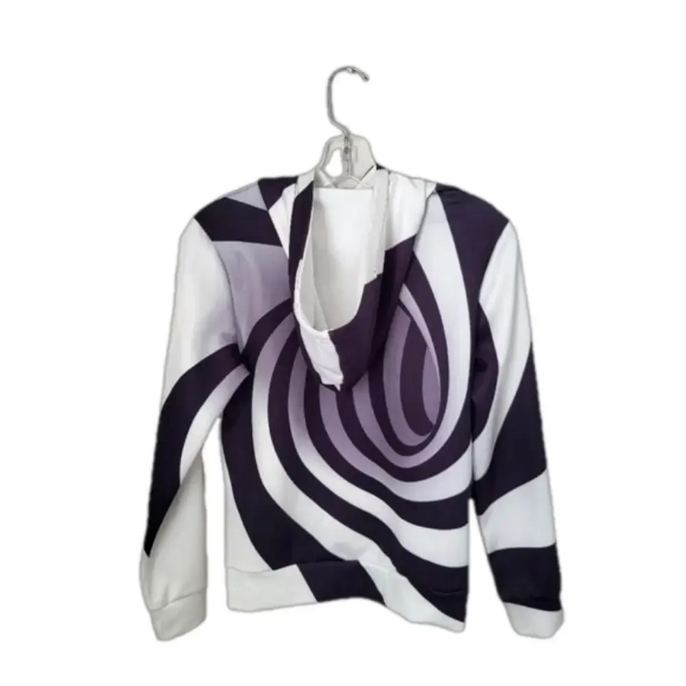 NewCosPlay 3D Vortex White/Black/Gray Youth Medium Hoodie